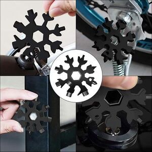 Dad Gifts for Men Adults Gifts for Men 18 in 1 Snowflake Multitool and Card Tool